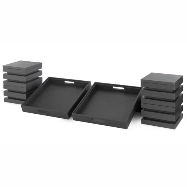 Buffet Set 2 Square Trays 40 x 40 cm