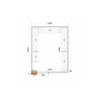 Estantería Modular Cámara Frigorífica 2400x3000 - Kit Completo