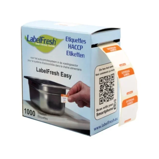 Etiqueta de Rastreabilidade Alimentar LabelFresh Easy - Sábado - 30x25 mm - 1000 unidades