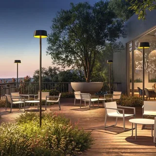 Candeeiro de Pé Solar Exterior Sundress - Altura 250 cm