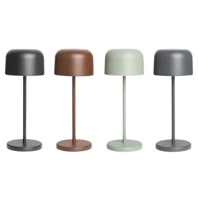 Lucca Table Lamp - Round Black Lampshade 200 mm