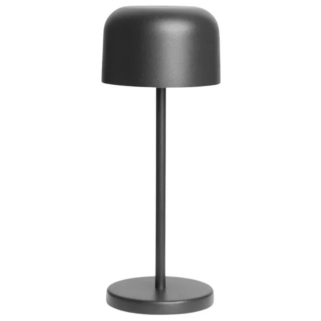 Lucca Table Lamp - Round Black Lampshade 200 mm