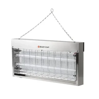 Lámpara Antimosquitos Eléctrica Acero Inoxidable Cepillado 20W LED UV