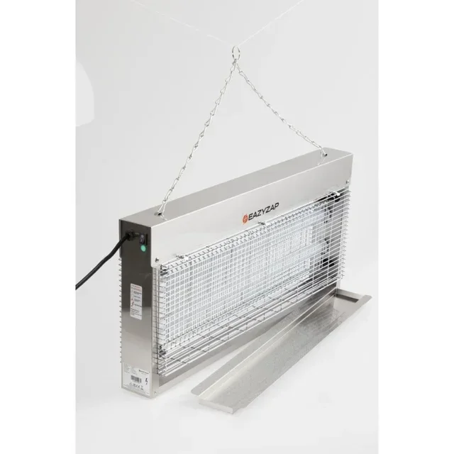 Lámpara Antimosquitos Eléctrica Acero Inoxidable Cepillado 20W LED UV