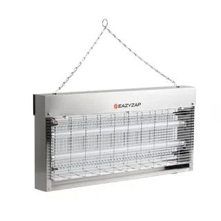 Lámpara Antimosquitos Eléctrica Acero Inoxidable Cepillado 20W LED UV