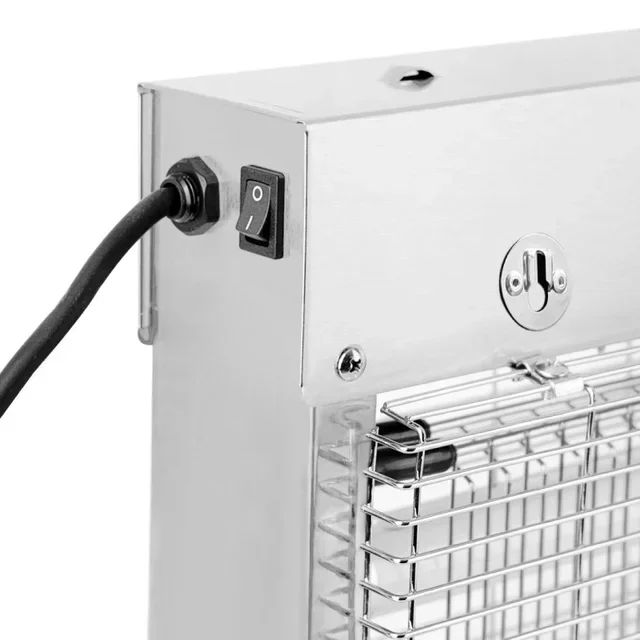 Lámpara Antimosquitos Eléctrica Acero Inoxidable Cepillado 20W LED UV