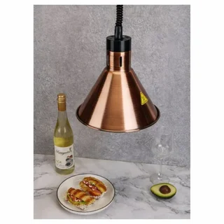 Lâmpada Aquecedora Design Cone Cobre com Lâmpada E27