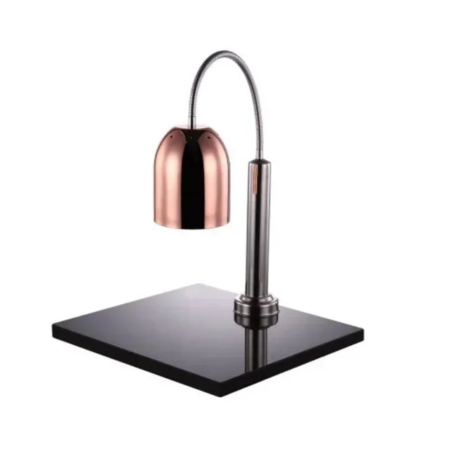 Copper and Marble Design Heat Lamp