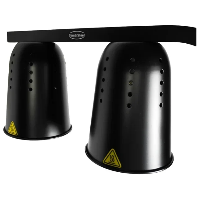 Lampe Chauffante Double Noir 500W