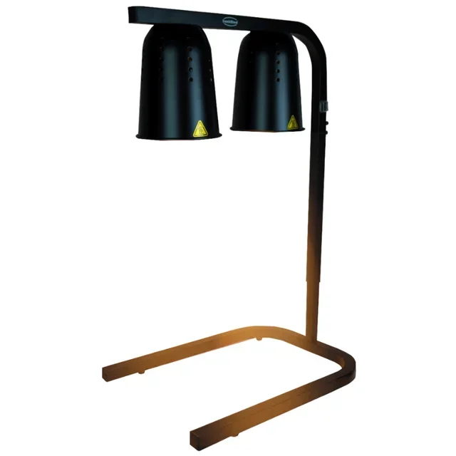 Lampe Chauffante Double Noir 500W
