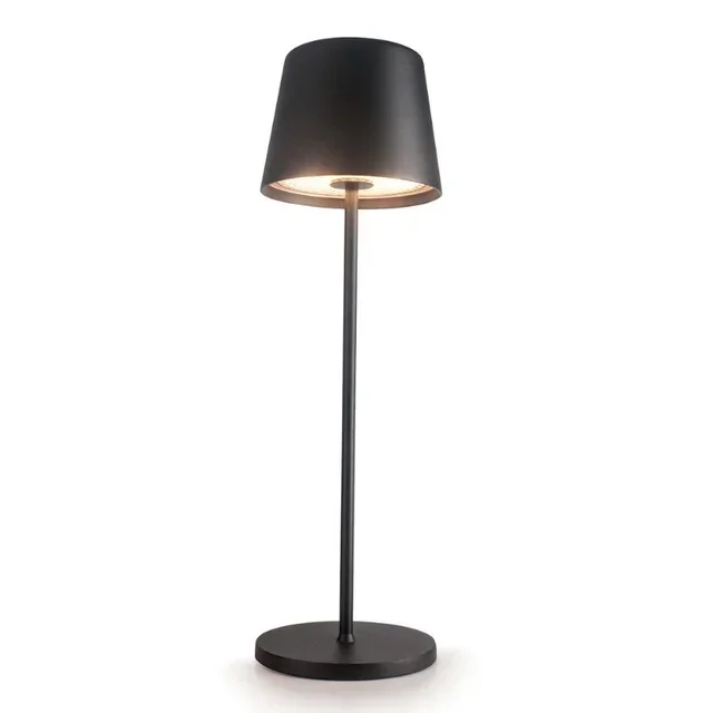 LED Bedside Lamp Black - Height 36 cm