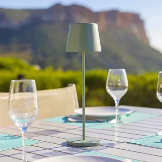 Luminária de Cabeceira Tátil LED Kelly Olive com Estação de Carregamento - Pack de 6