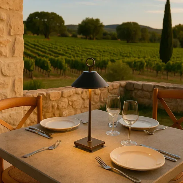 LED Touch Bedside Lamp - Black Swamp Design