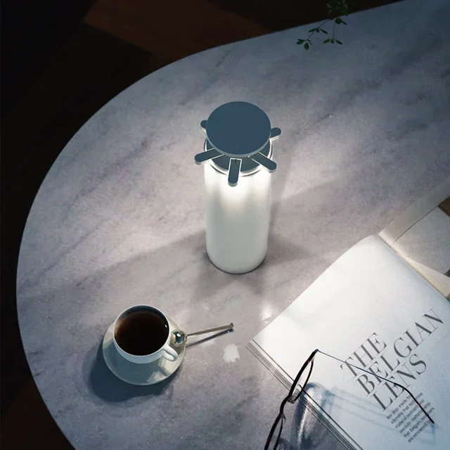 Lampada da Tavolo Touch LED - Effetto Fuochi d'Artificio Bianco