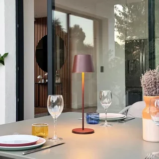 Kelly Vintage LED Nachttischlampe mit Ladestation - 6er Pack