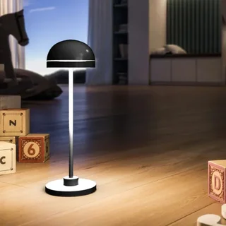 LED Touch Table Lamp - Double Black Glass