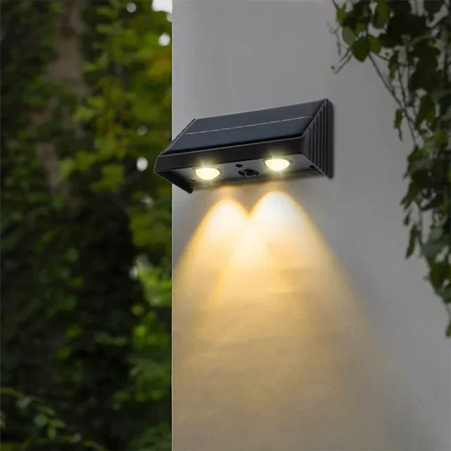 Set of 4 Kyla Solar Wall Lamps Outdoor Lighting
