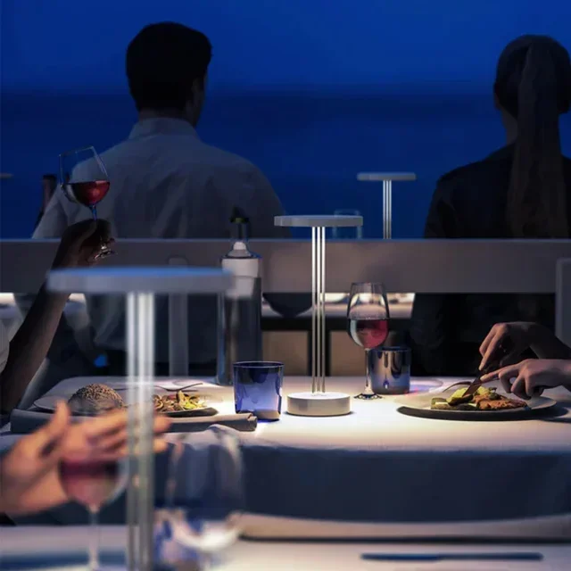 LED Desk Touch Lamp - Trizio White Model