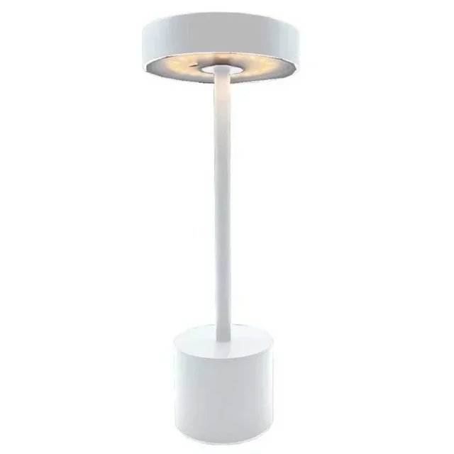 Touch Table Lamp Aluminum - Roby White
