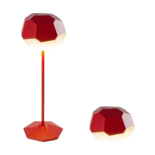 Lâmpada Tátil LED de Cabeceira Stone Vermelha - Controle por Toque