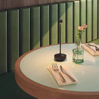 LED Nachttischlampe mit Touch-Funktion - Schwarzer Rubin