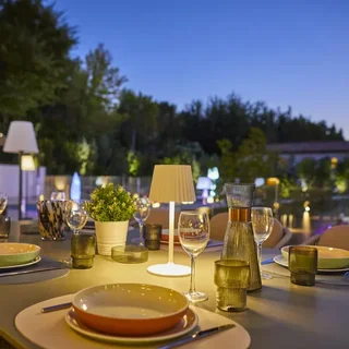 Lampada da Tavolo Touch LED Abby - Bianco