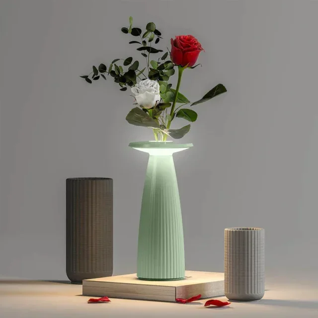 Lampe Tactile LED de Chevet - Flora Mini Vert Sauge