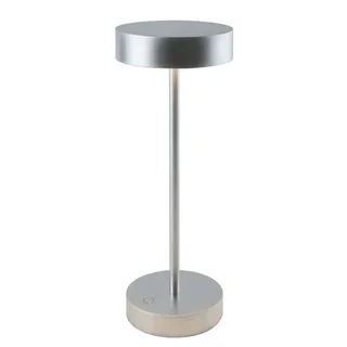 Lâmpada Tátil LED Standy Maxi Cromo - Iluminação de Mesa Moderna