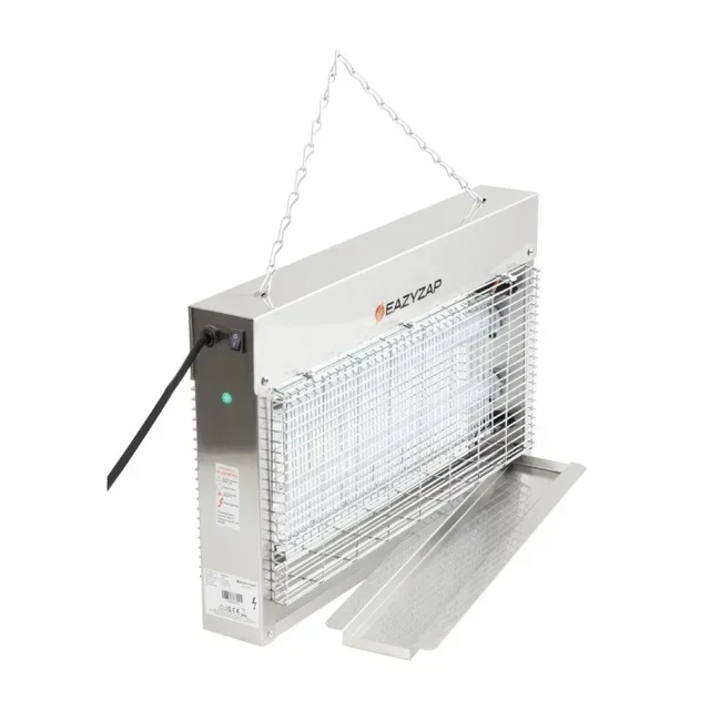 LED Insect Killer Lamp 14W - Brushed Stainless Steel Housing