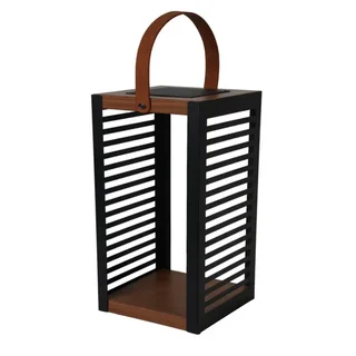 Lanterna Solar Exterior Efeito Madeira 35 cm Ferian