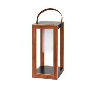 Lámpara Solar de Jardín Estilo Madera 58 cm - Seraphina