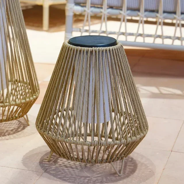 Outdoor Rattan Solar Lamp 35 cm - Salomea