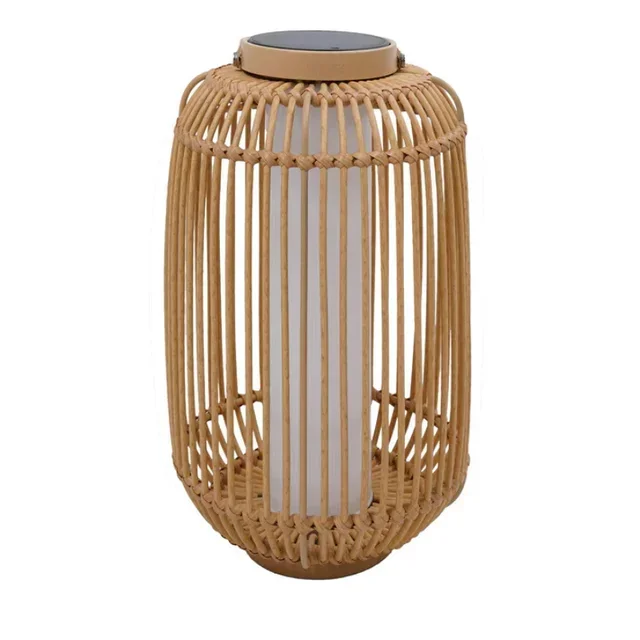 Lanterne Solaire en Rotin Hauteur 60 cm - Modèle Mariel