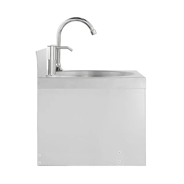 Lava-Mãos em Aço Inoxidável com Acionamento por Joelho