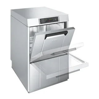 Professional Dishwasher Easyline 50x50 - Built-in Drain Pump, Booster Pump, Rinse Aid & Detergent Dispenser