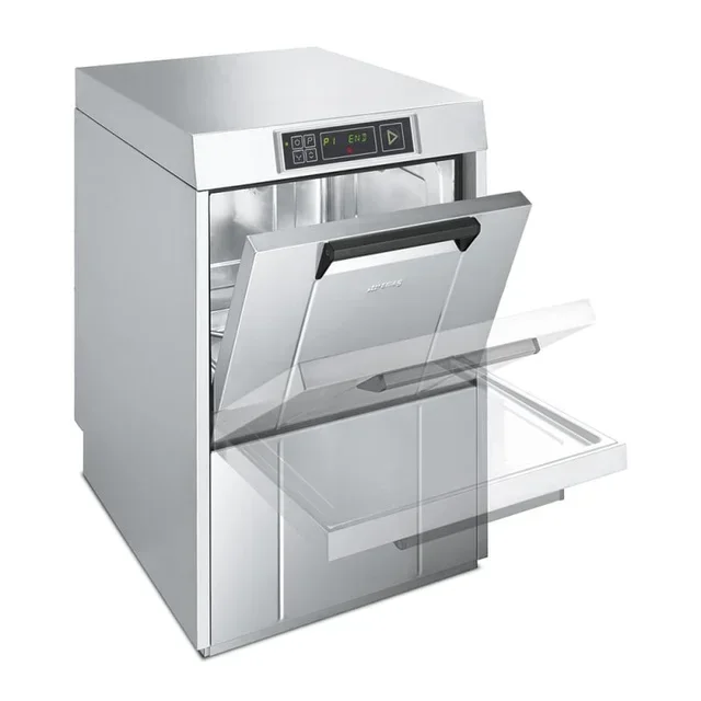 Professional Dishwasher Easyline 50x50 - Built-in Drain Pump, Booster Pump, Rinse Aid & Detergent Dispenser