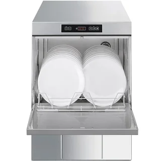 Lave-Vaisselle Ecoline 50x50 cm - Pompe de Vidange Intégrée + Système Double Doseur Rinçage et Détergent