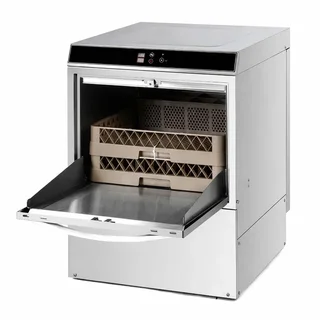 Professional Dishwasher 50x50 cm with Integrated Detergent Dispenser and Rinse Aid