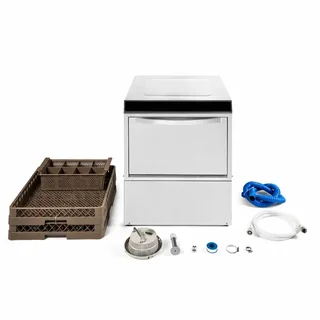 Professional Dishwasher 50x50 cm with Integrated Detergent Dispenser and Rinse Aid