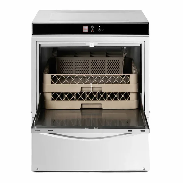 Professional Dishwasher 50x50 cm with Integrated Detergent Dispenser and Rinse Aid