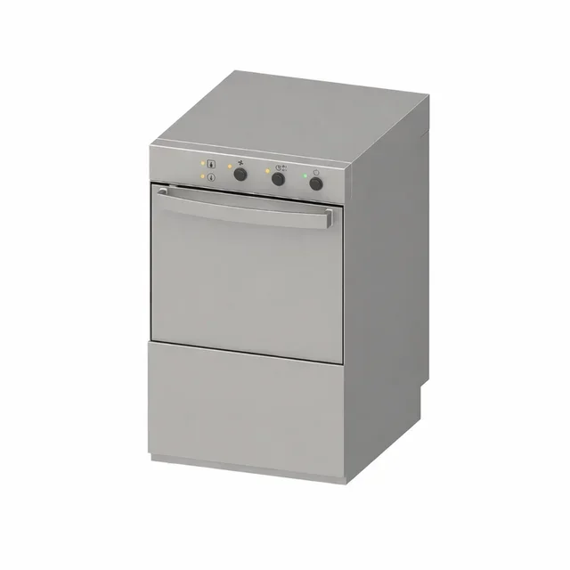 Professional Dishwasher 40x40 cm with Integrated Rinse Aid and Detergent Dosing System