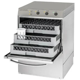 Industrial Dishwasher 50x50 cm with Integrated Detergent and Rinse Aid Dispenser + Drain Pump - Refurbished