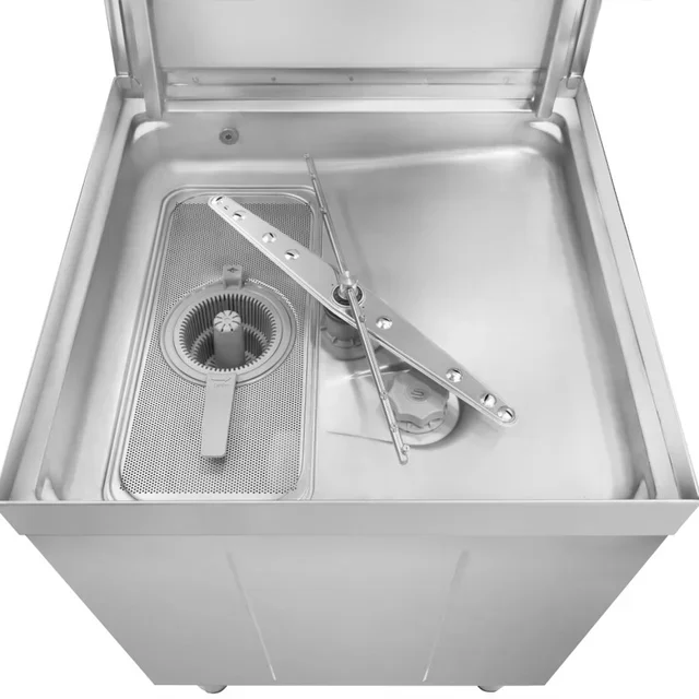 Professional Hood-Type Dishwasher Easyline 50x50 cm - Built-in Detergent Dispenser, Booster Pump, Water Softener and Drain Pump