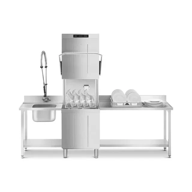 Professional hood dishwasher Ecoline 50x50 cm - Electronic control