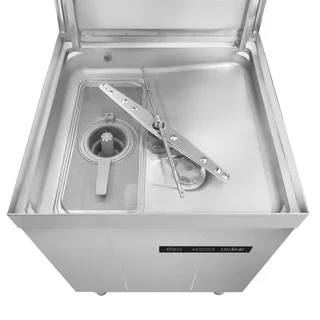 Professional Hood-Type Dishwasher Ecoline 50x50 cm - Detergent Dispenser, Booster Pump, Water Softener, Drain Pump Integrated