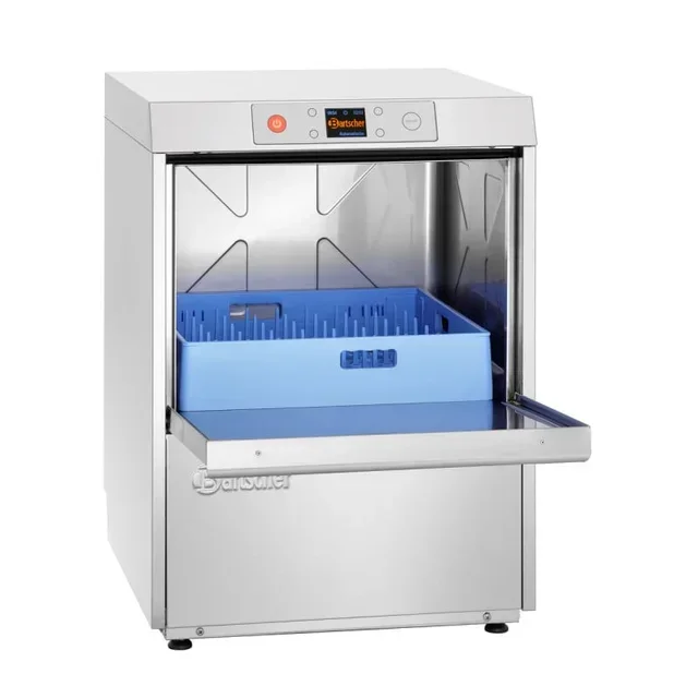 Professional Dishwasher with Integrated Drain Pump and Automatic Dosing System - Square Format 50x50 cm