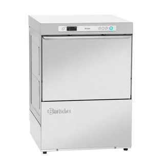 Lavavajillas Profesional con Bomba de Desagüe, Ablandador de Agua y Dispensador de Detergente Integrado - Formato 50x50 cm