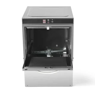 Lavabicchieri Bar con Pompa Dosatrice Integrata per Risciacquo e Detersivo - Superficie 40x40 cm