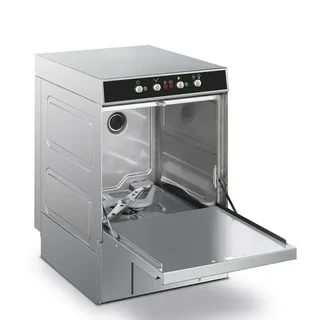 Ecoline Mechanical Glass Washer 40x40 cm with Drain Pump, Integrated Detergent Dispenser and Rinse Aid