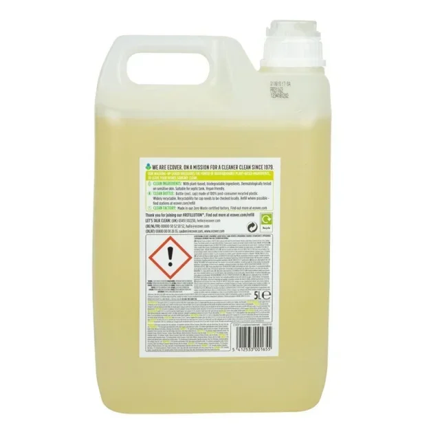 Lavavajillas Ecológico Concentrado Limón Aloe Vera 5L Ecover